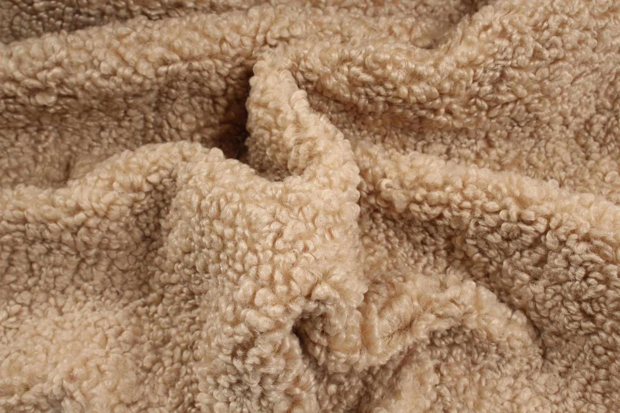 13 Mts Roll - Soft Teddy Fur For Outwear - Boucle - OFFER: 12,50€/Mt