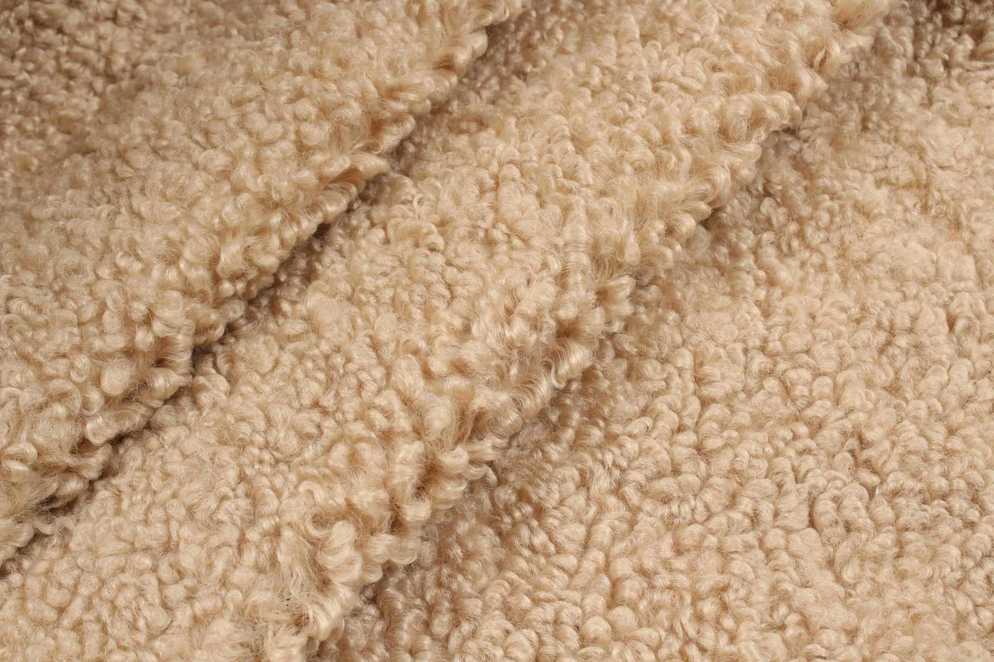 13 Mts Roll - Soft Teddy Fur For Outwear - Boucle - OFFER: 12,50€/Mt