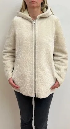 205  Reversible shearling city parkas  just one  size S  $620