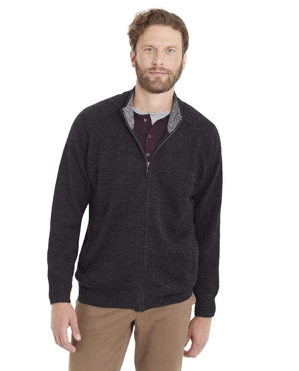 Aldo Italian Style Men's Alpaca Cardigan