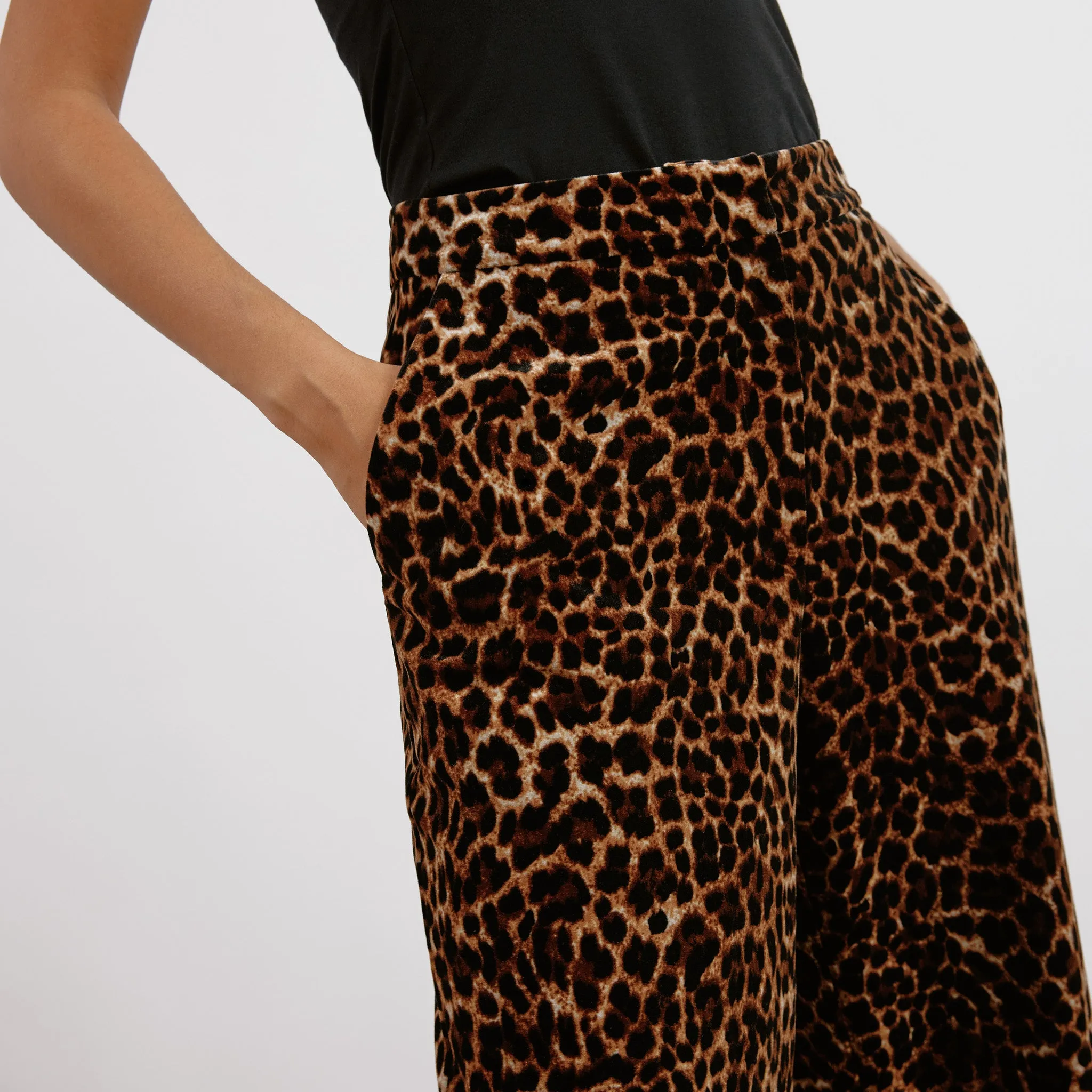 Animal Velvet Trouser