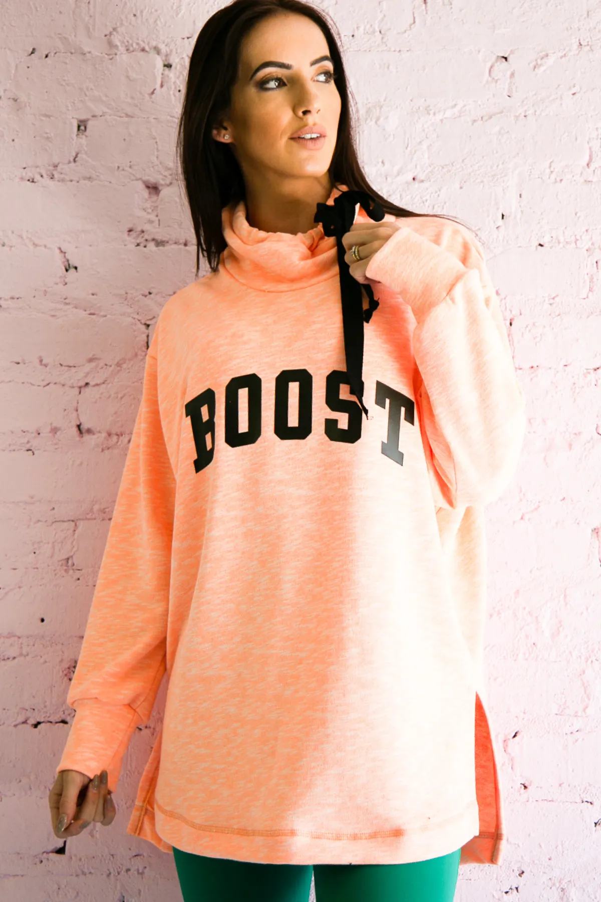 AR 2051 - BIG & WARM SWEATSHIRT - SUPER LONG LENGTH