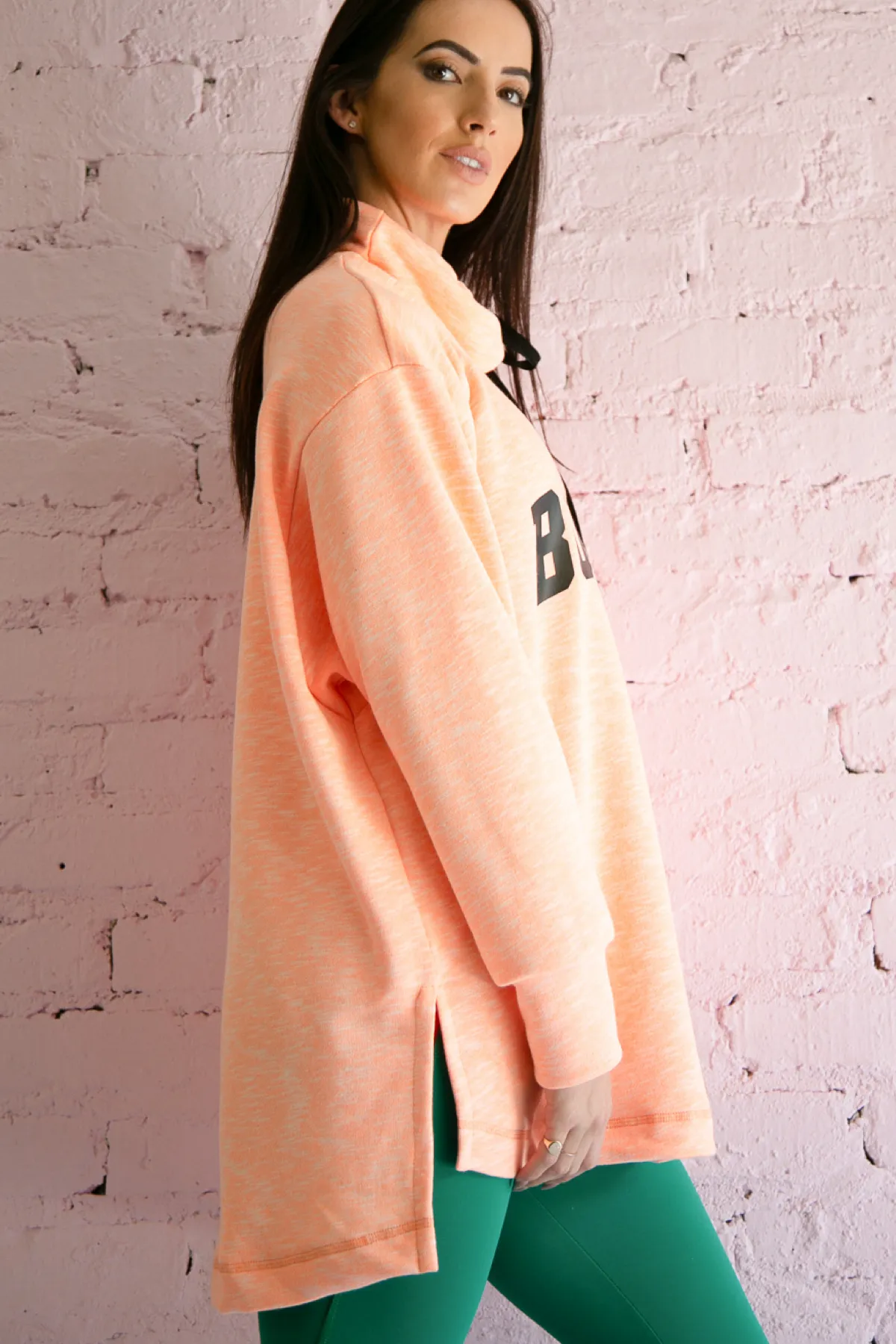 AR 2051 - BIG & WARM SWEATSHIRT - SUPER LONG LENGTH