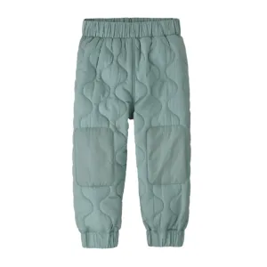 Baby Quilted Puff Joggers in Thermal Blue