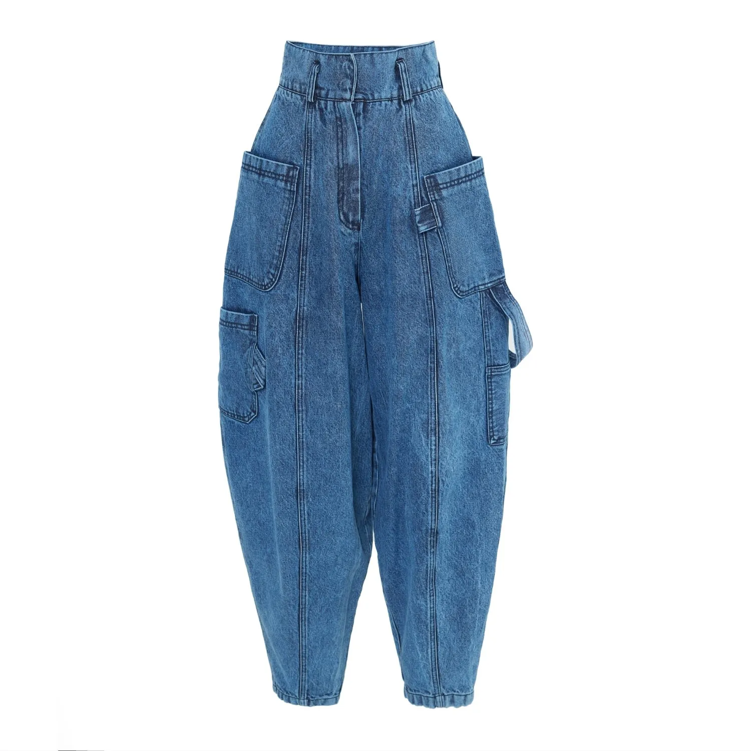 Baggy Wide Leg Cargo Jeans