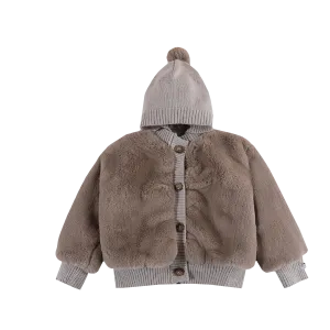 Birie Jacket | Taupe Teddy