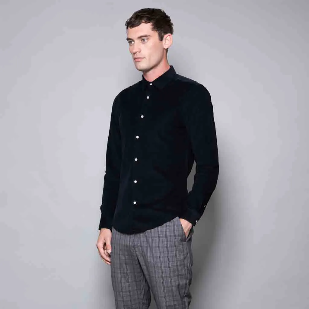 Blyton Slim Fit Corduroy Cotton Shirt