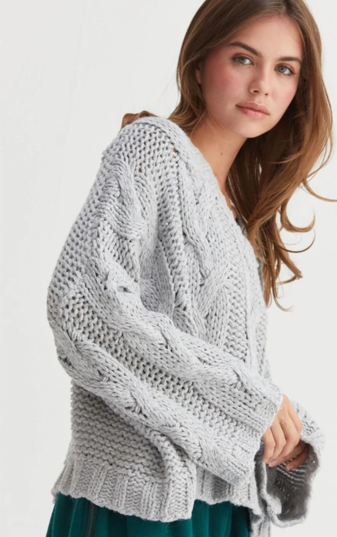 Cableknit Oversized Sweater