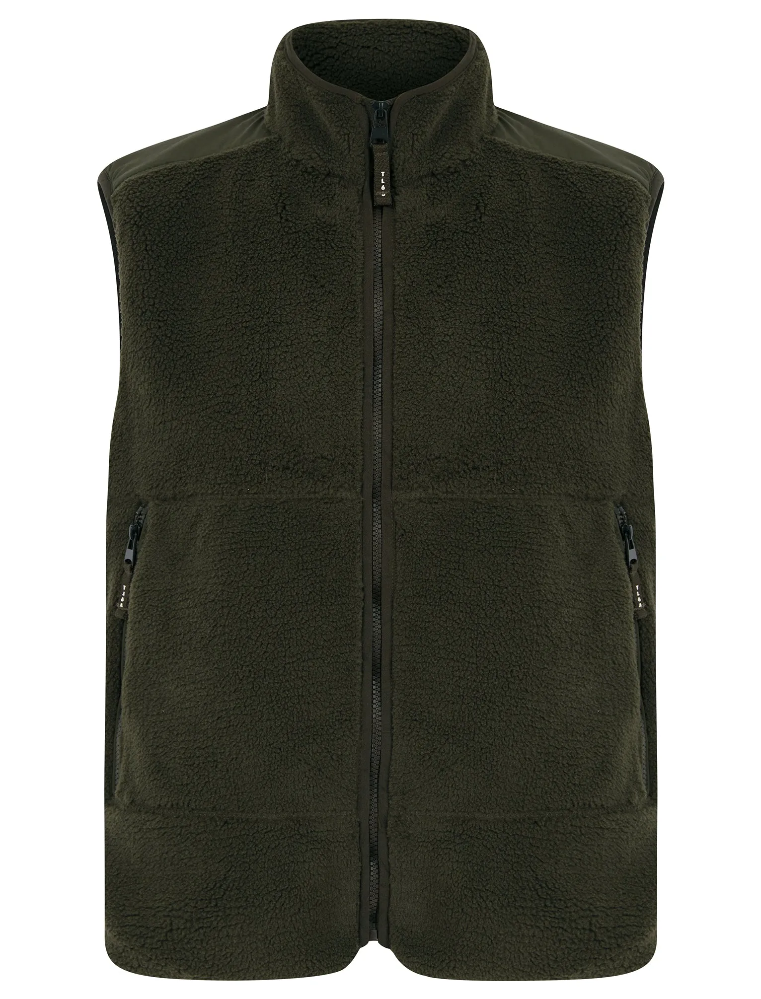 Calixto Teddy Borg Fleece Gilet Body Warmer in Deep Depths - Tokyo Laundry