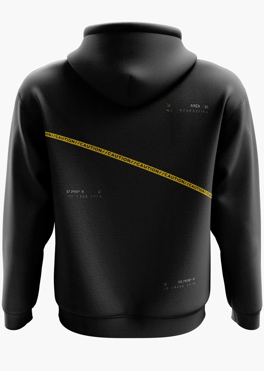 Caution Line Snow Soft Premium Hoodie