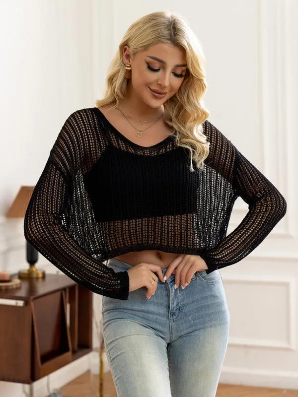 Chic Bohemian Oversized Knit Sweater for Women