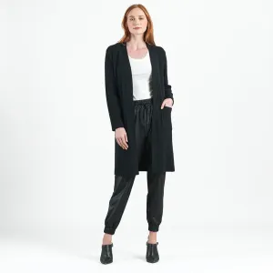 Chunky Ribbed - Modern Pocket Sweater Cardigan - Black - Final Sale!