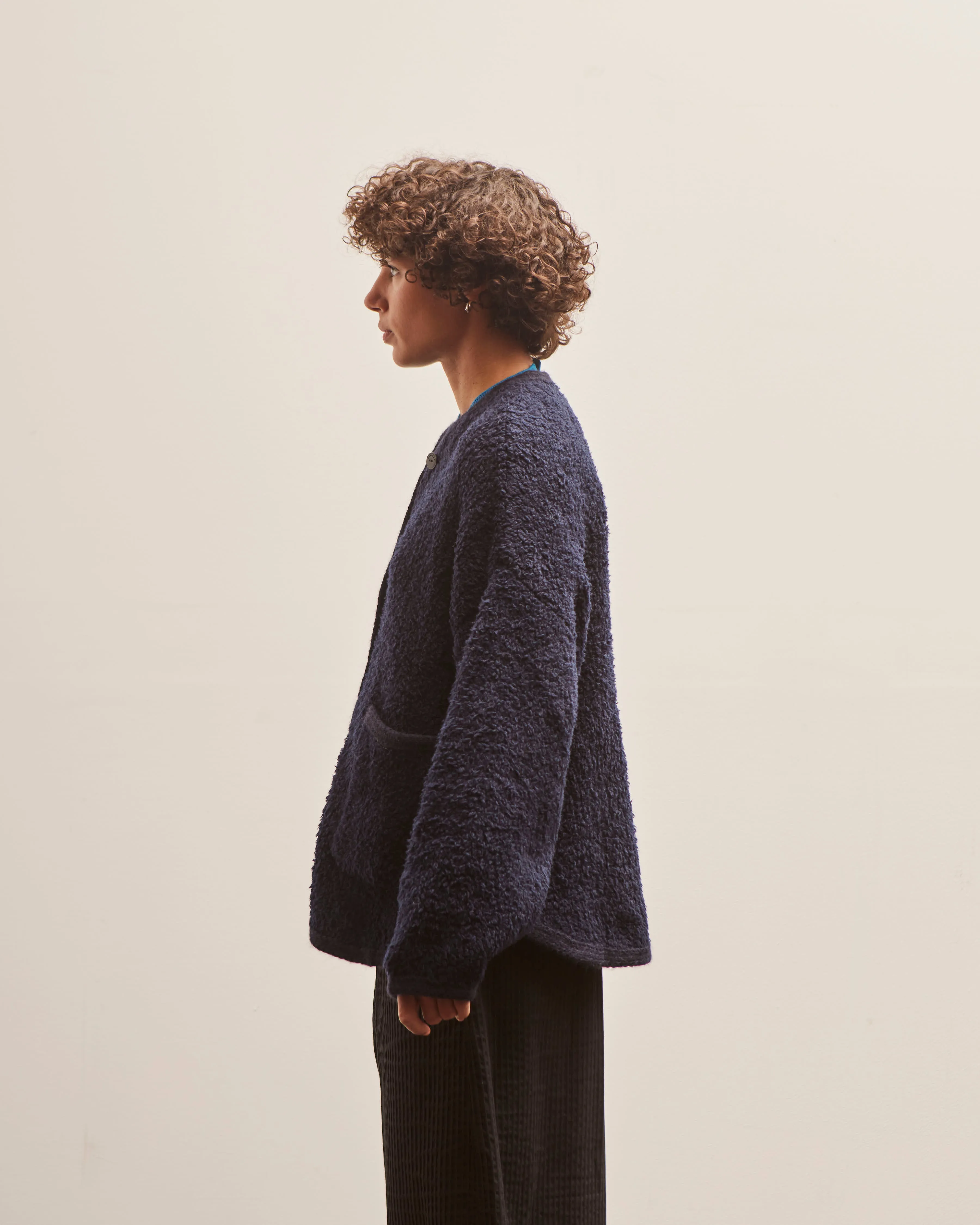 Cordera Wool Teddy Jacket, Navy