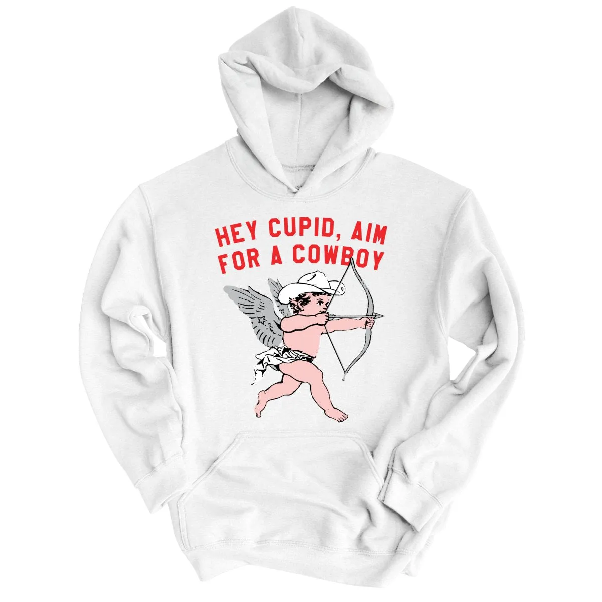 Cupid Aim For A Cowboy Hoodie