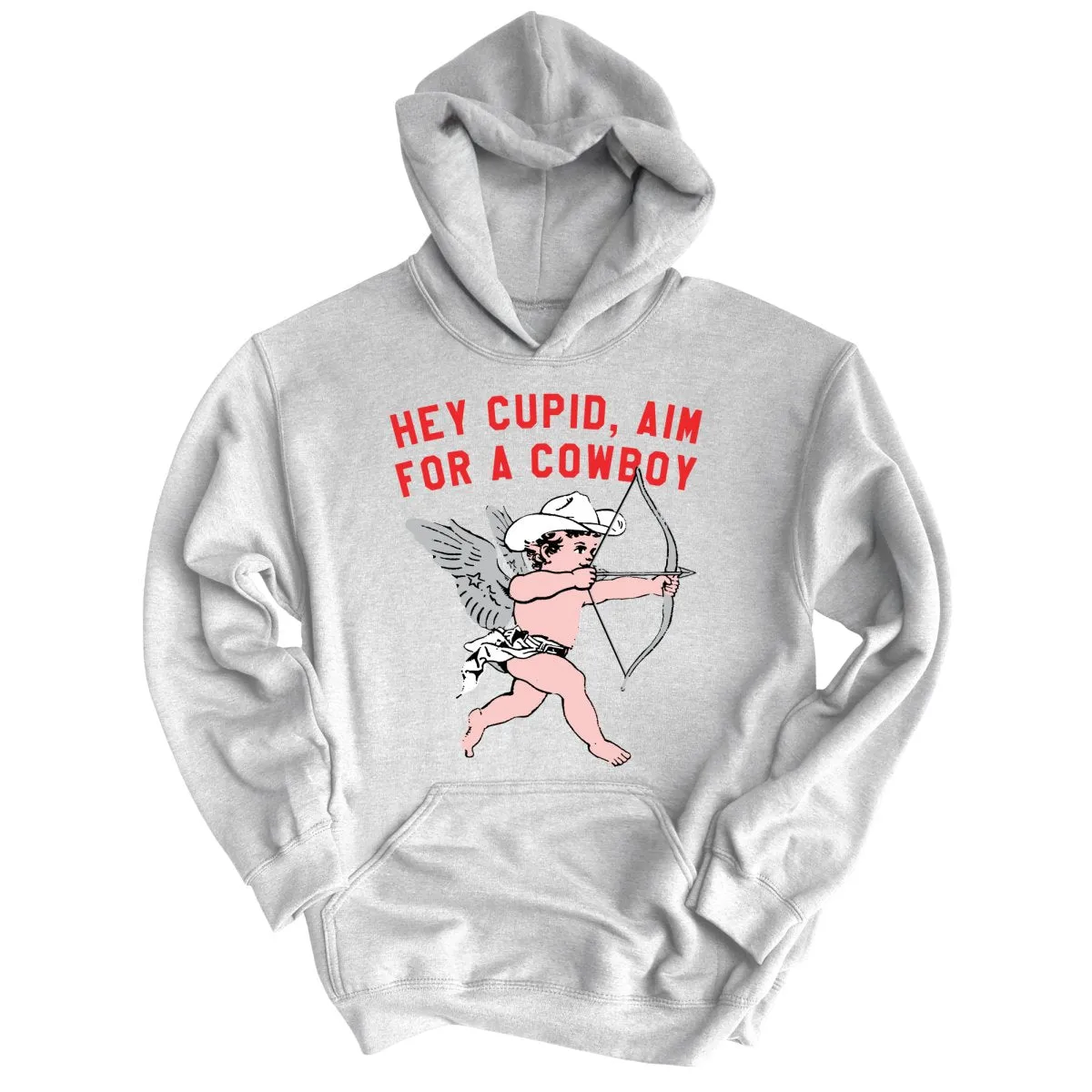 Cupid Aim For A Cowboy Hoodie