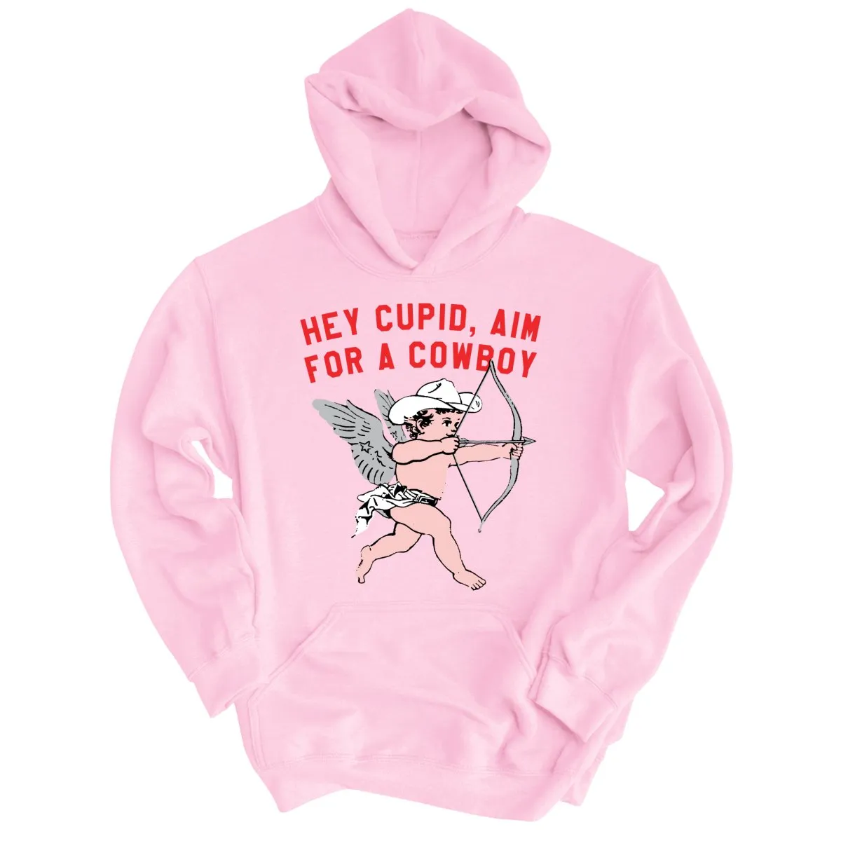 Cupid Aim For A Cowboy Hoodie