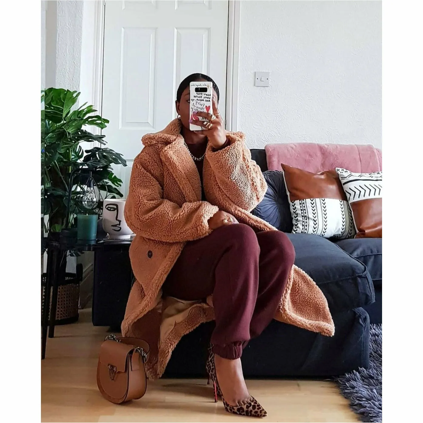 Faux Fur Teddy Coat.