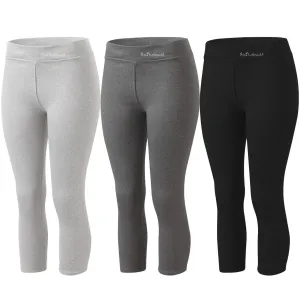 Fleece Lined Winter Warm Leggings High Waist Stretchy Pants