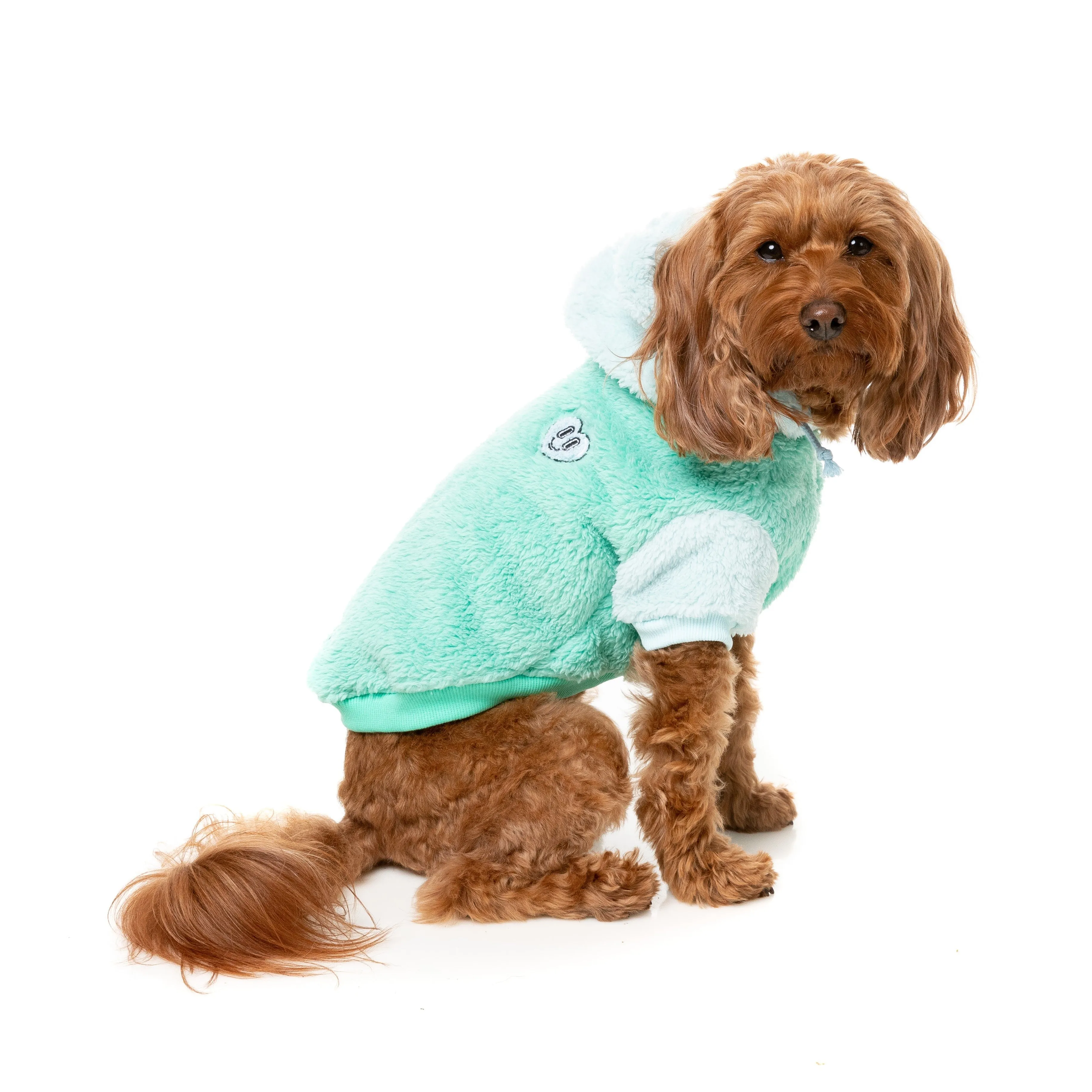 Fuzzyard Dog Apparel Winnie Hoodie Teal Size 1 XXSmall***