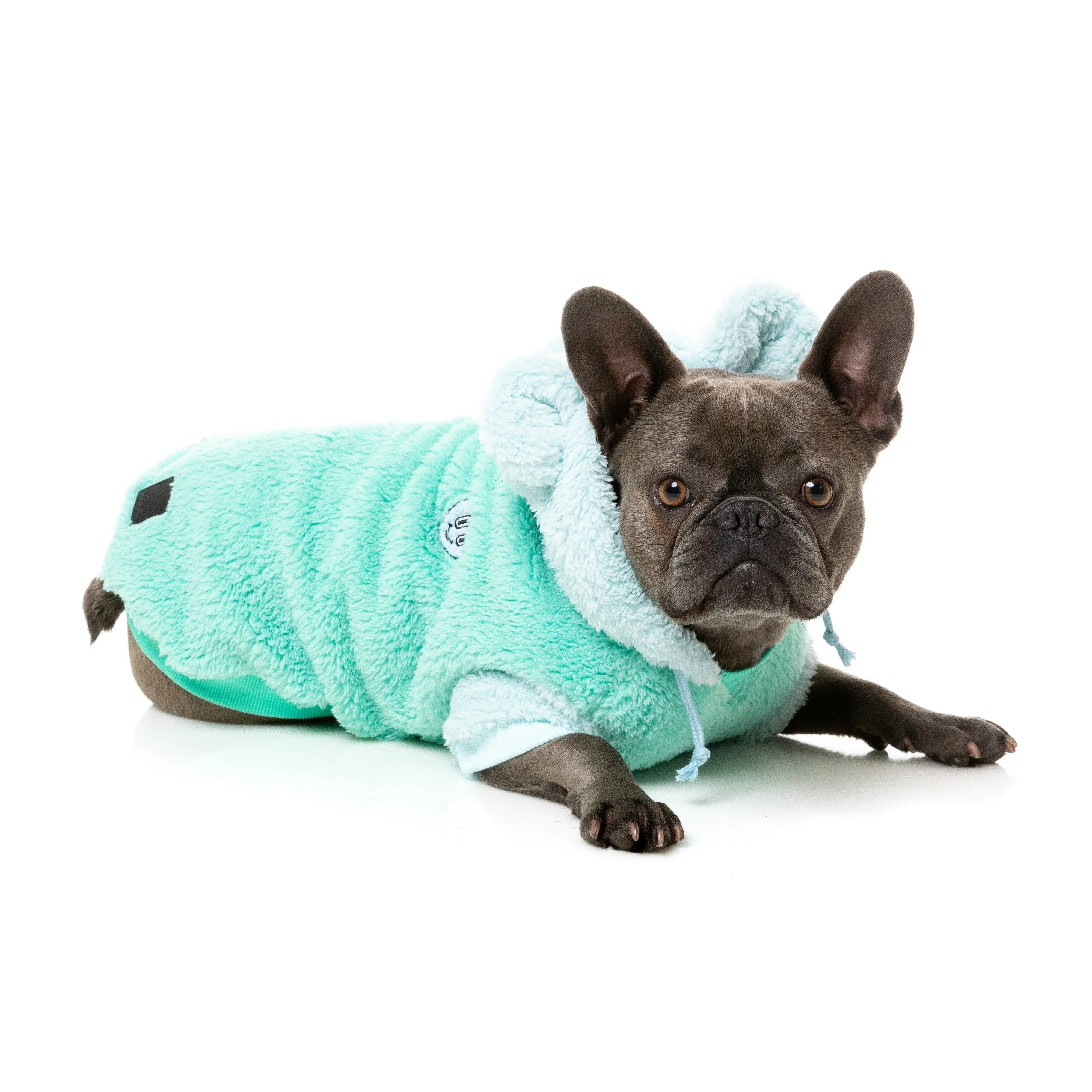 Fuzzyard Dog Apparel Winnie Hoodie Teal Size 1 XXSmall***