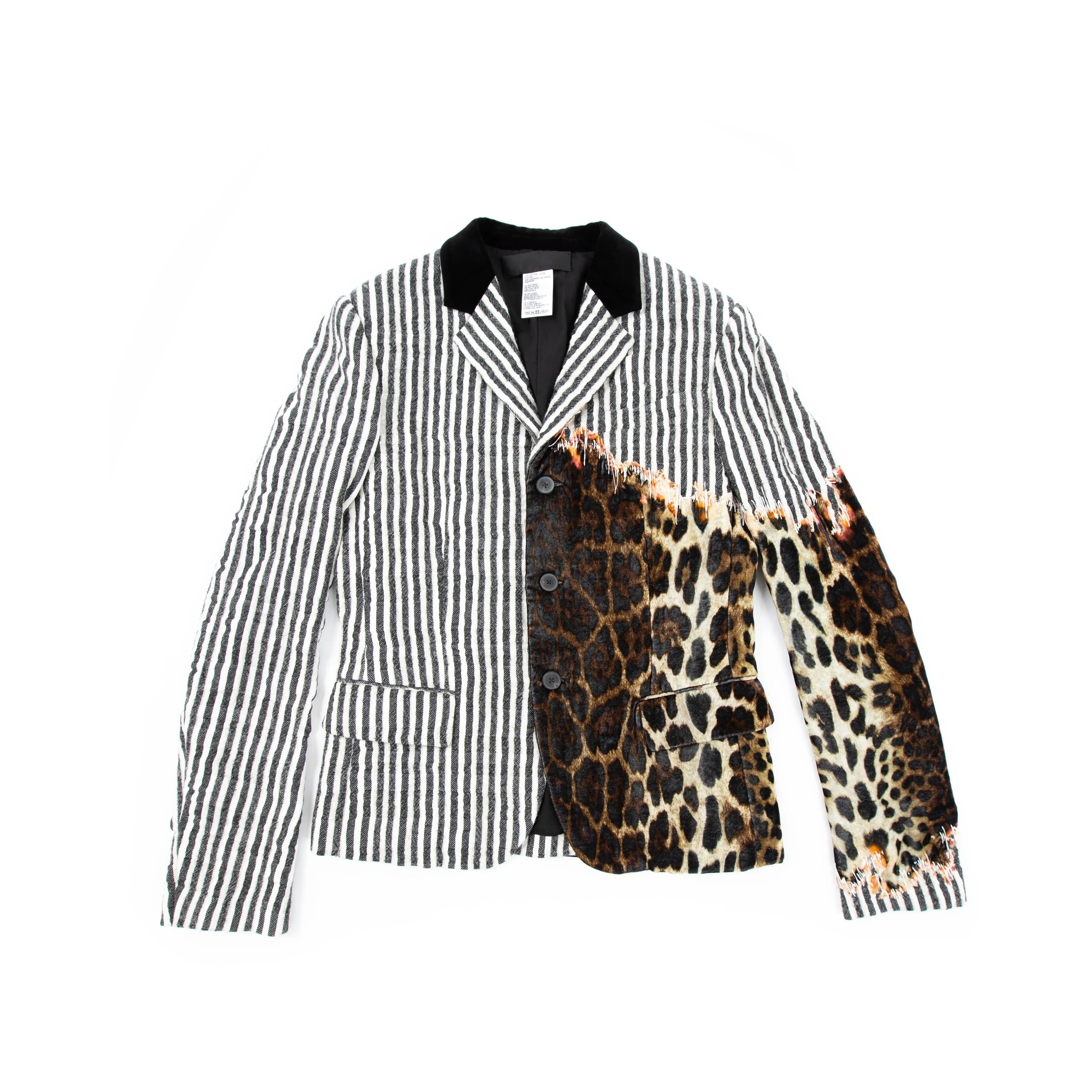 FW17 Cashmere Velvet Leopard Sample Blazer