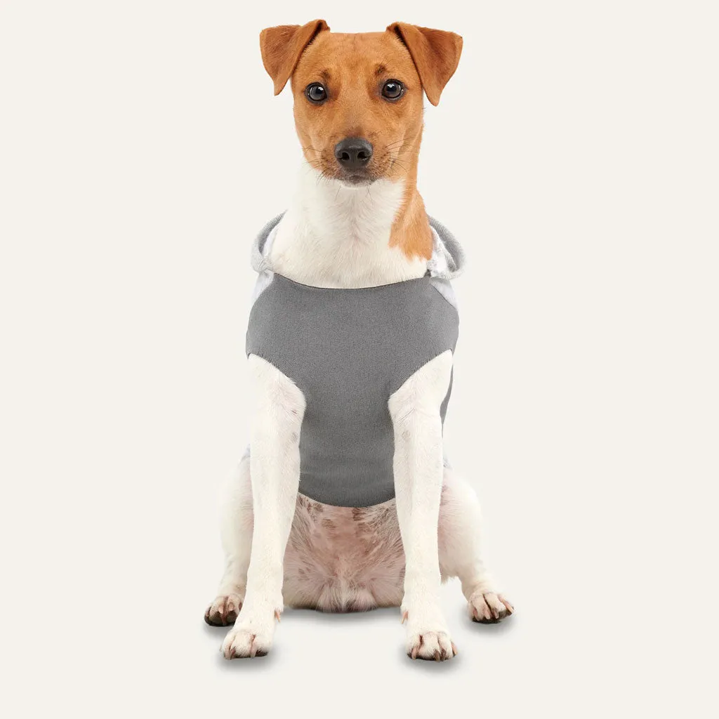 Goo-eez Hoodie Fleece Kangaroo For Dogs, Heather Grey