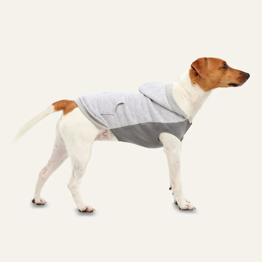 Goo-eez Hoodie Fleece Kangaroo For Dogs, Heather Grey