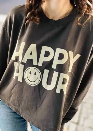 HAPPY HOUR BLACK DESERT WASH SWEATSHIRT