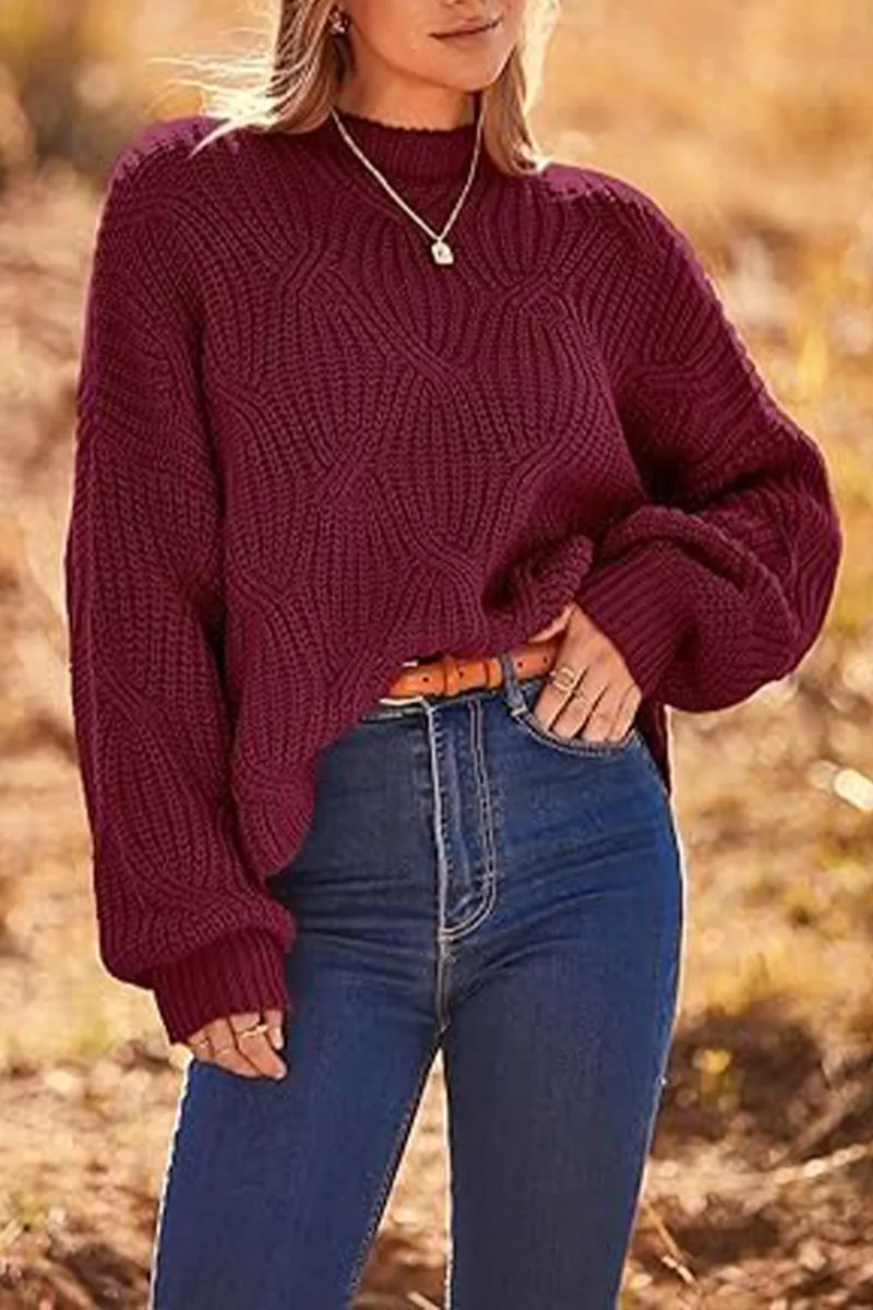 HWS1135 Autumn Breeze Knit Sweater