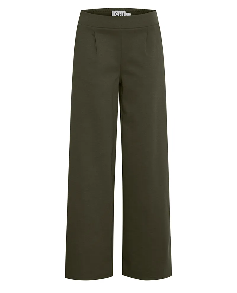 Ichi Kate Forest Night Wide Trousers