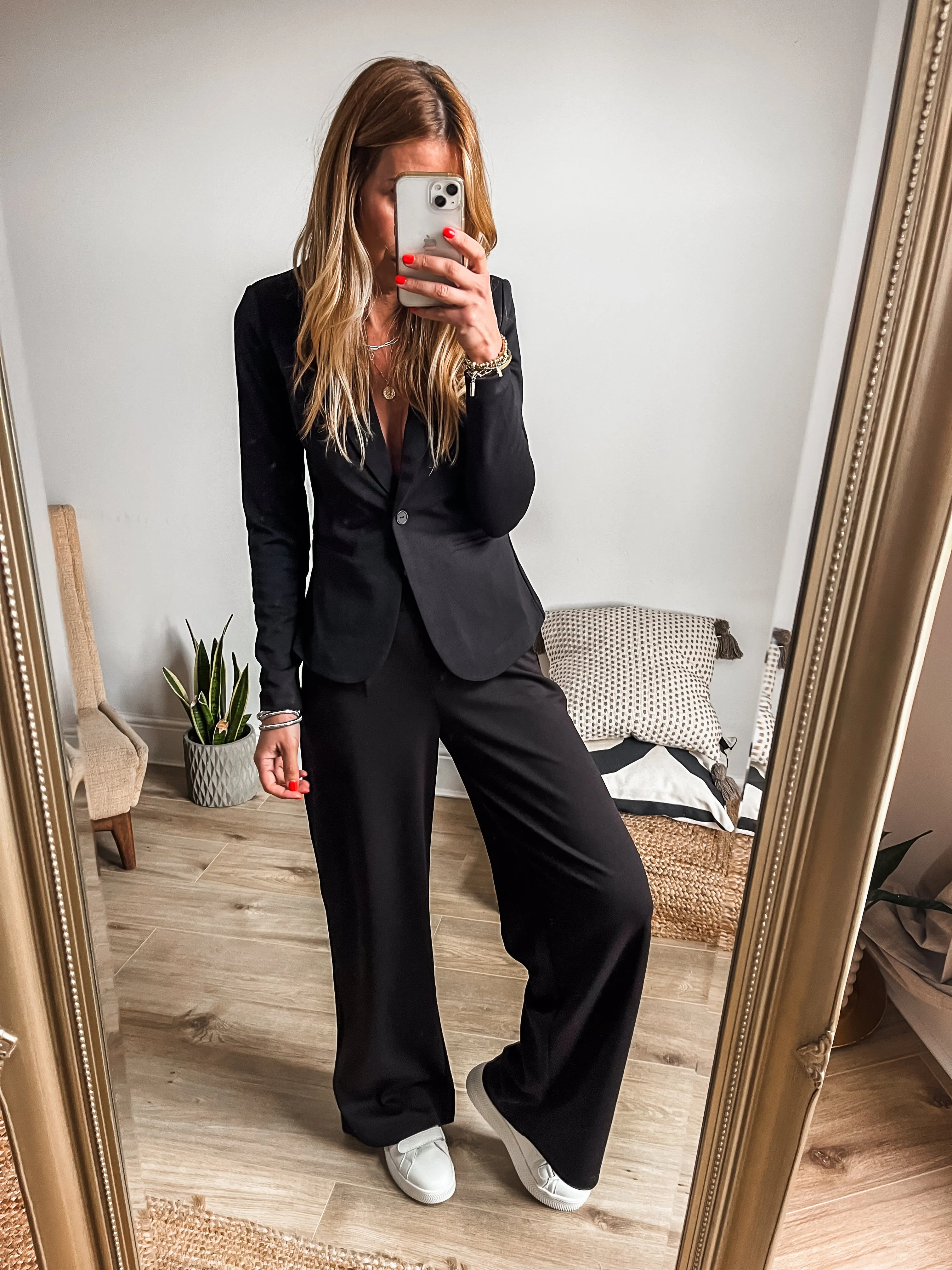 Ichi Kate Long Wide Leg Trousers PREMIUM BRAND