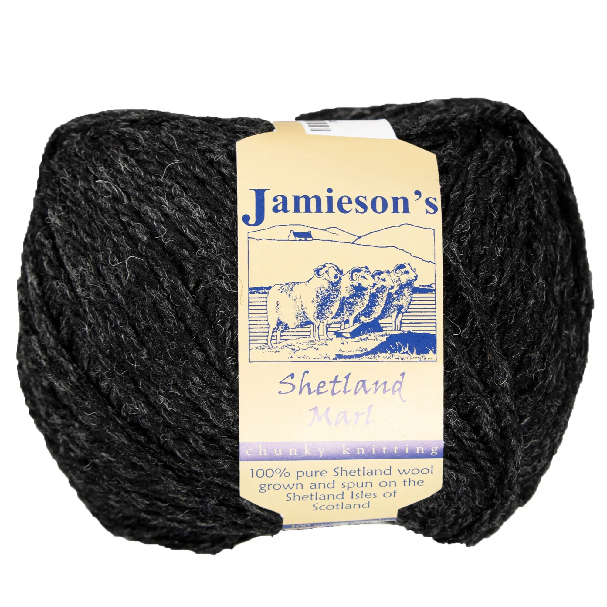 Jamieson's of Shetland Marl Chunky Yarn - 126 Charcoal