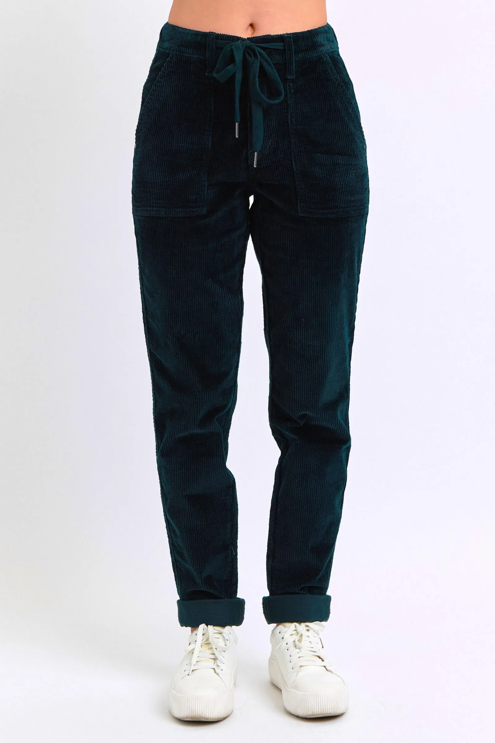 Judy Blue Reg/Plus High Waist Green Corduroy Jogger