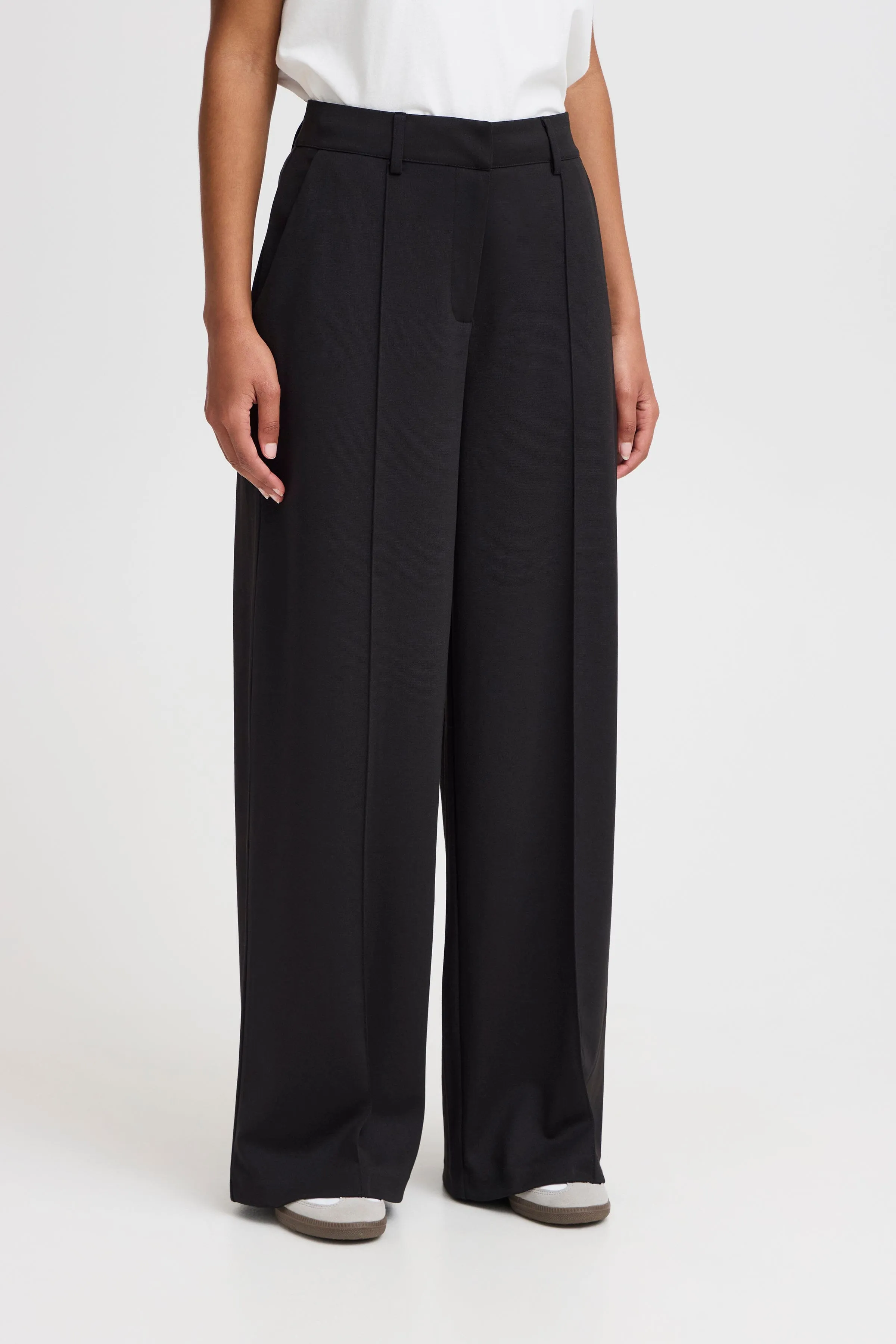 KATE OFFICE WIDE LEG TROUSER (BLK)