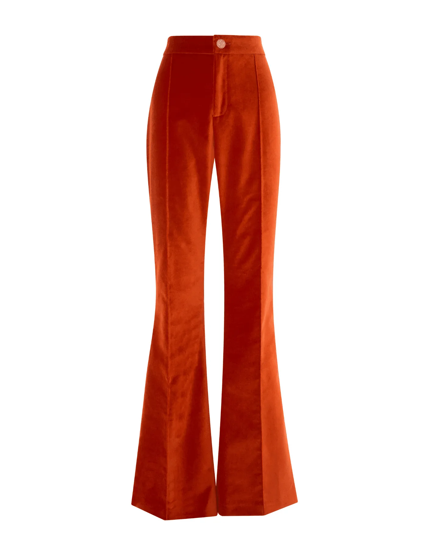 Kelly Burnt Orange Velvet Trousers