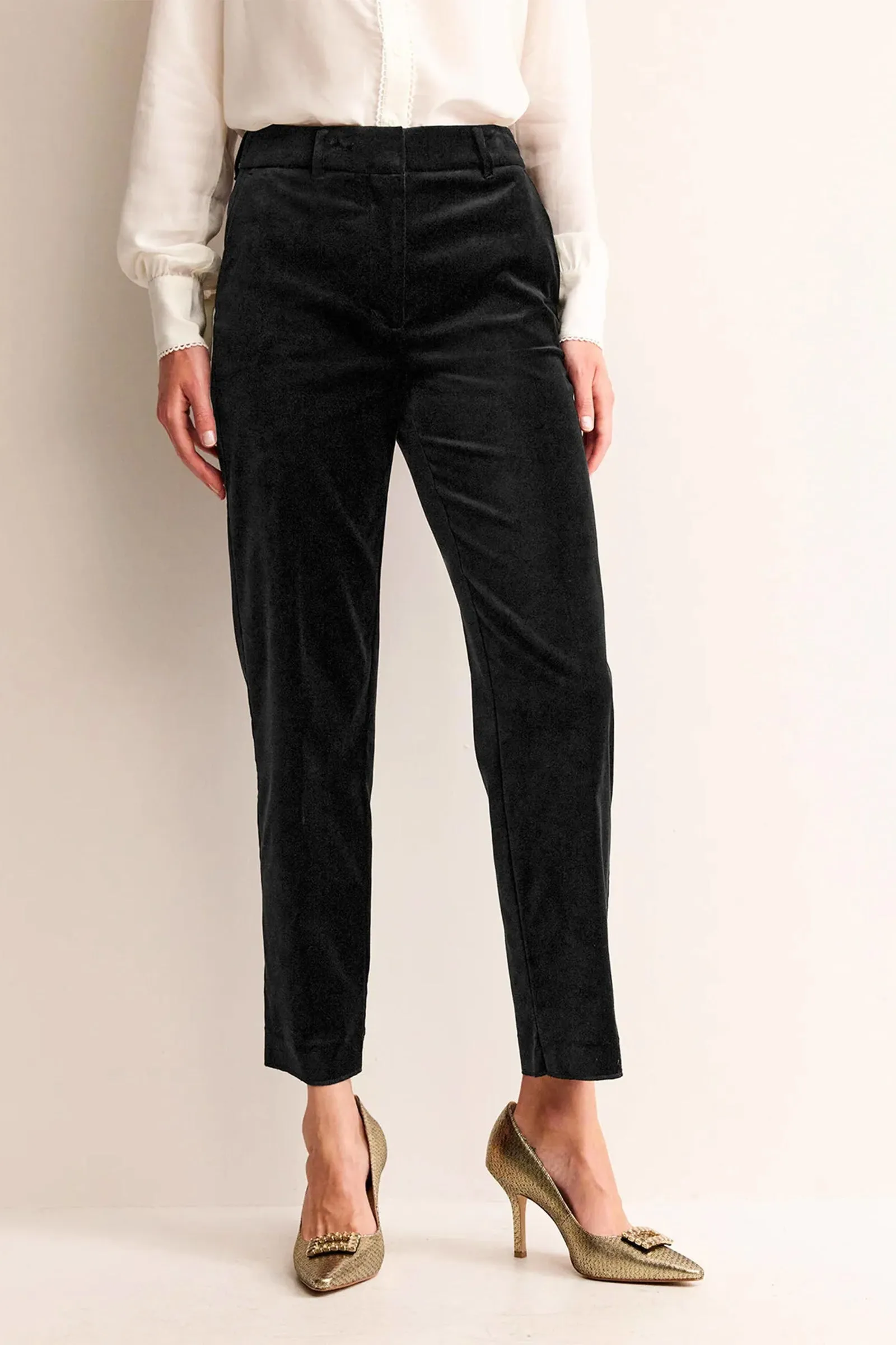 Kew Velvet Trousers Black