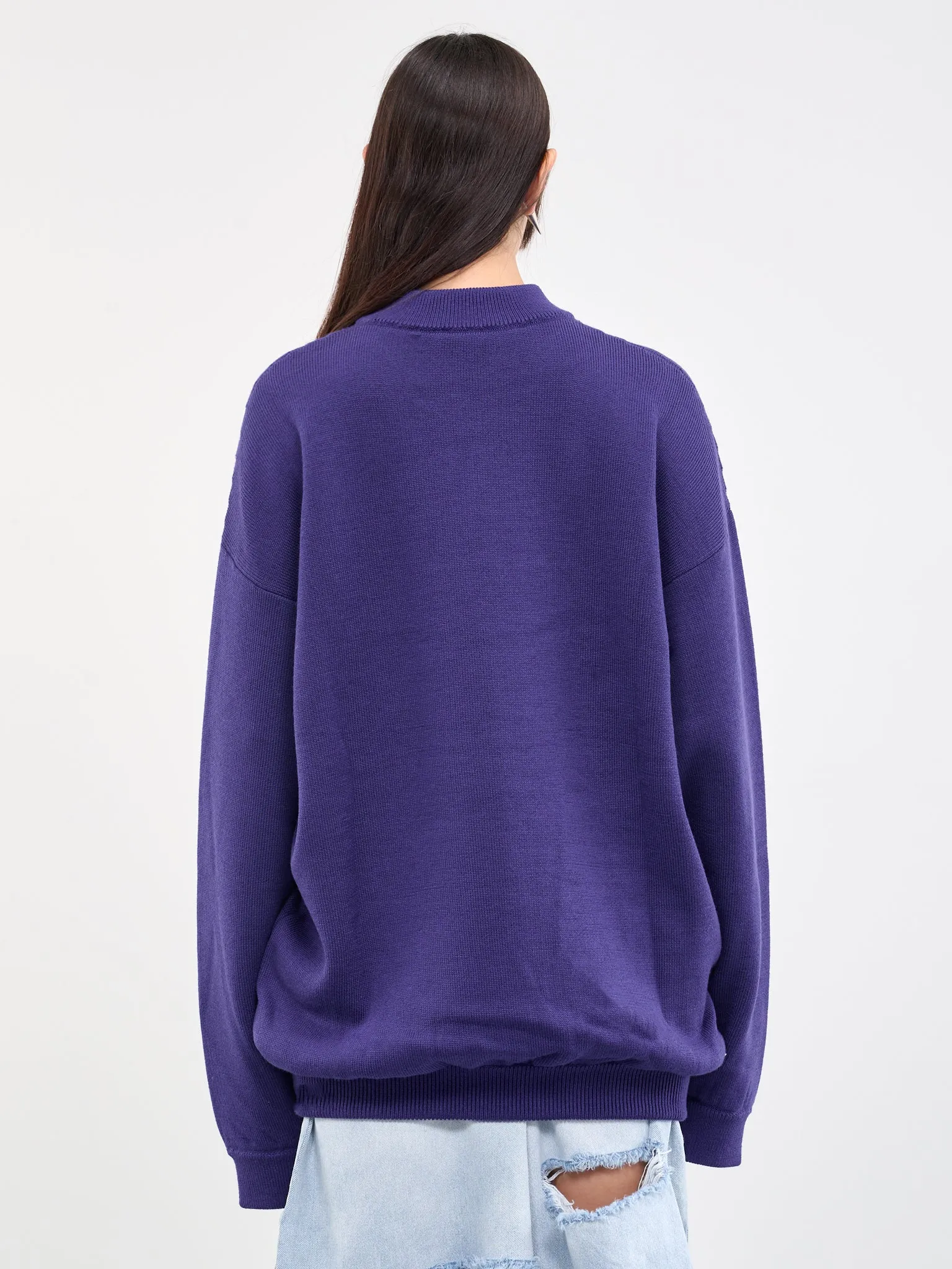 Logo Knit Sweater (UE54KN140U-9671-PURPLE)