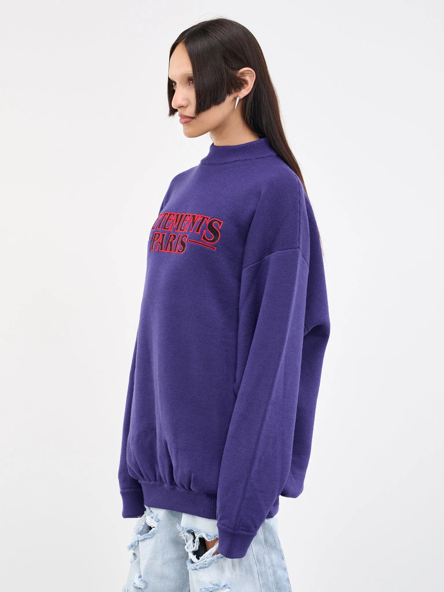 Logo Knit Sweater (UE54KN140U-9671-PURPLE)