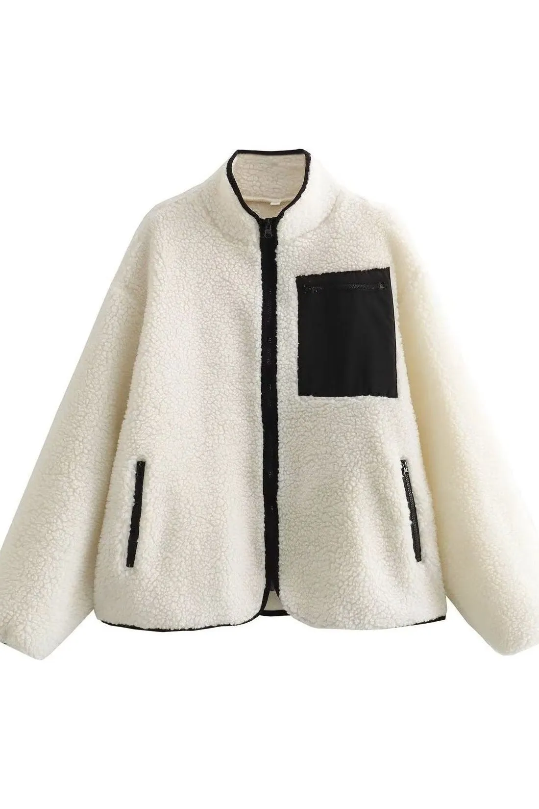 Loose Teddy fleece jacket