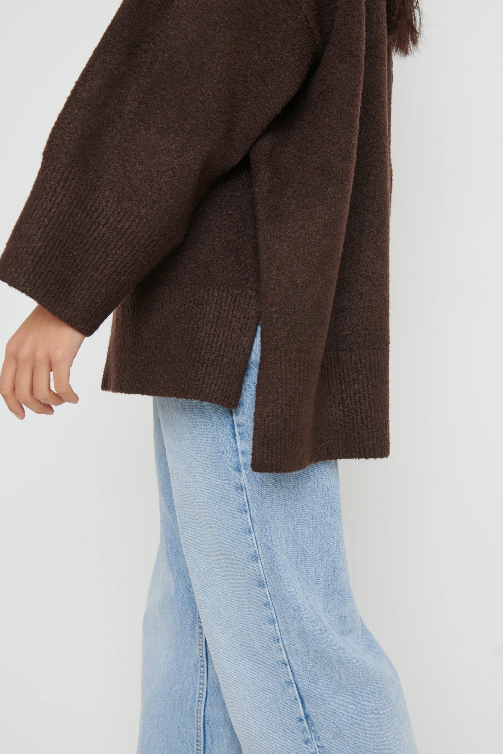 Myla Oversized Jumper - Brown