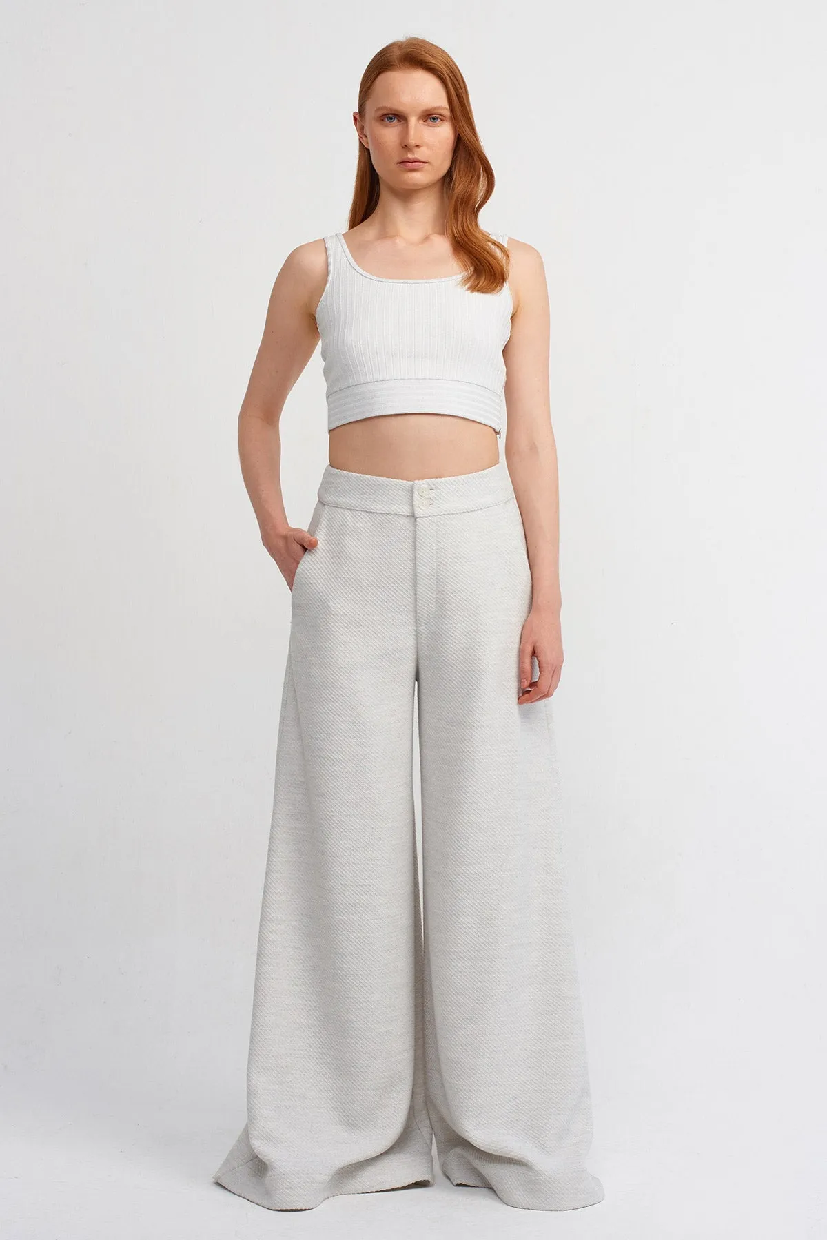 Nu Wide-Leg Pants Ice