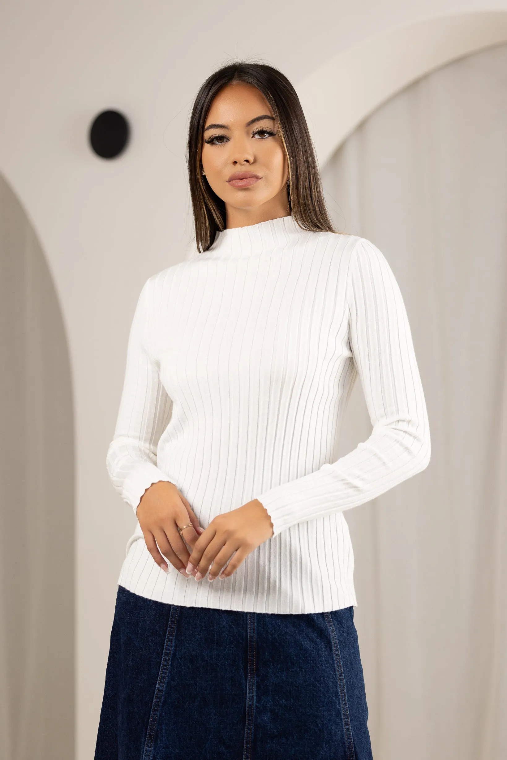 Ribbed Knitted Top