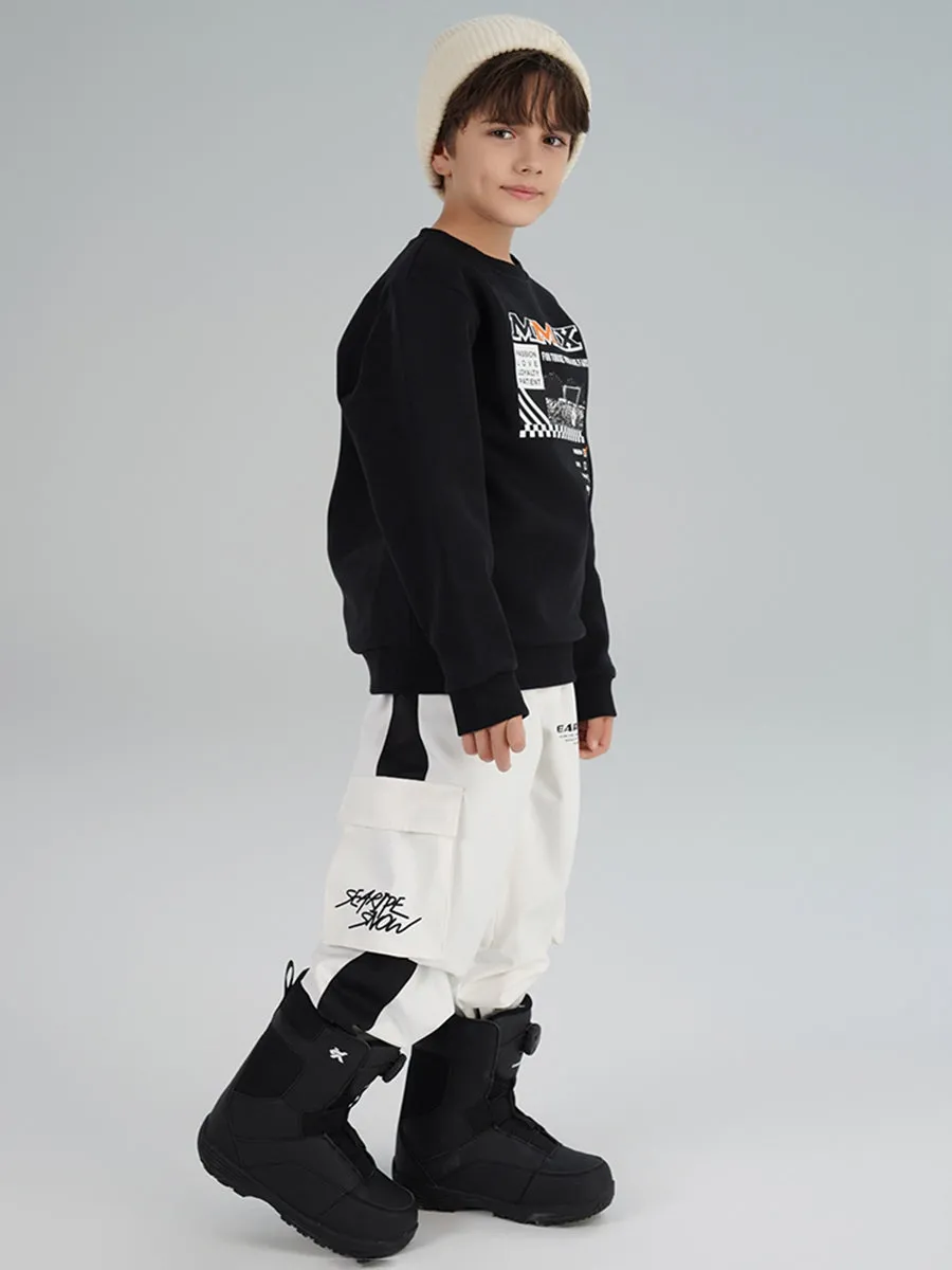 Riuiyele Boys Stripe Tape Ski Jogger Pants