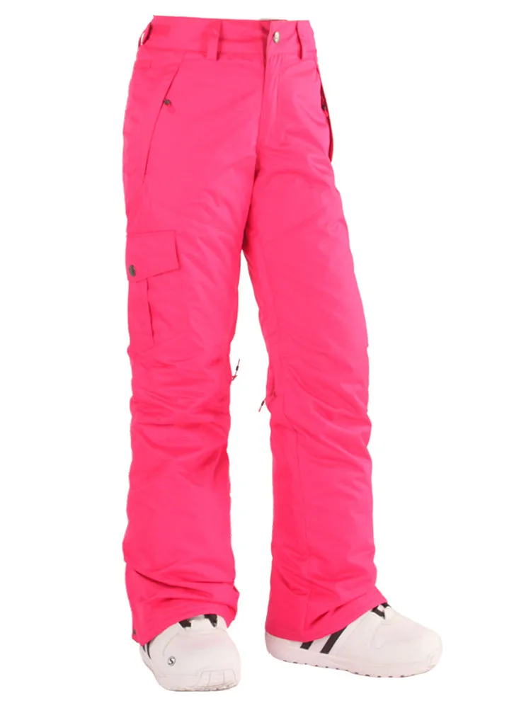 Rose Thermal Warm High Waterproof Windproof Snowboard & Ski Pants