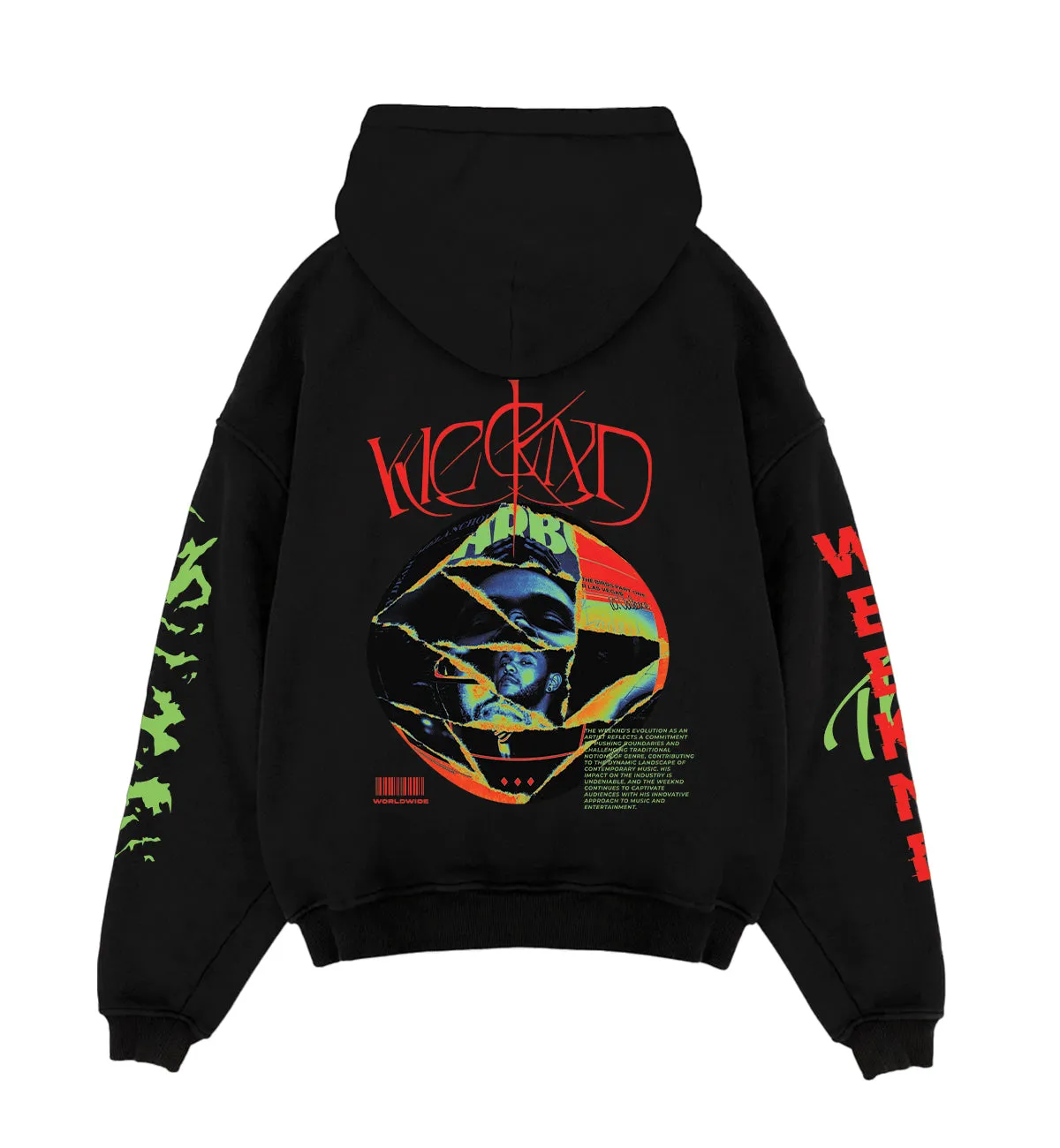 The Weeknd Designed Oversized Hoodie