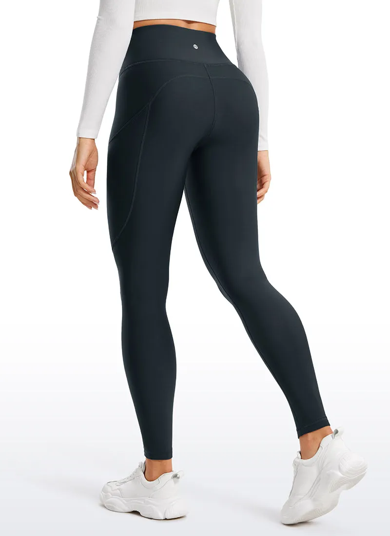 Thermal Fleece Lined Pocket Leggings 28''