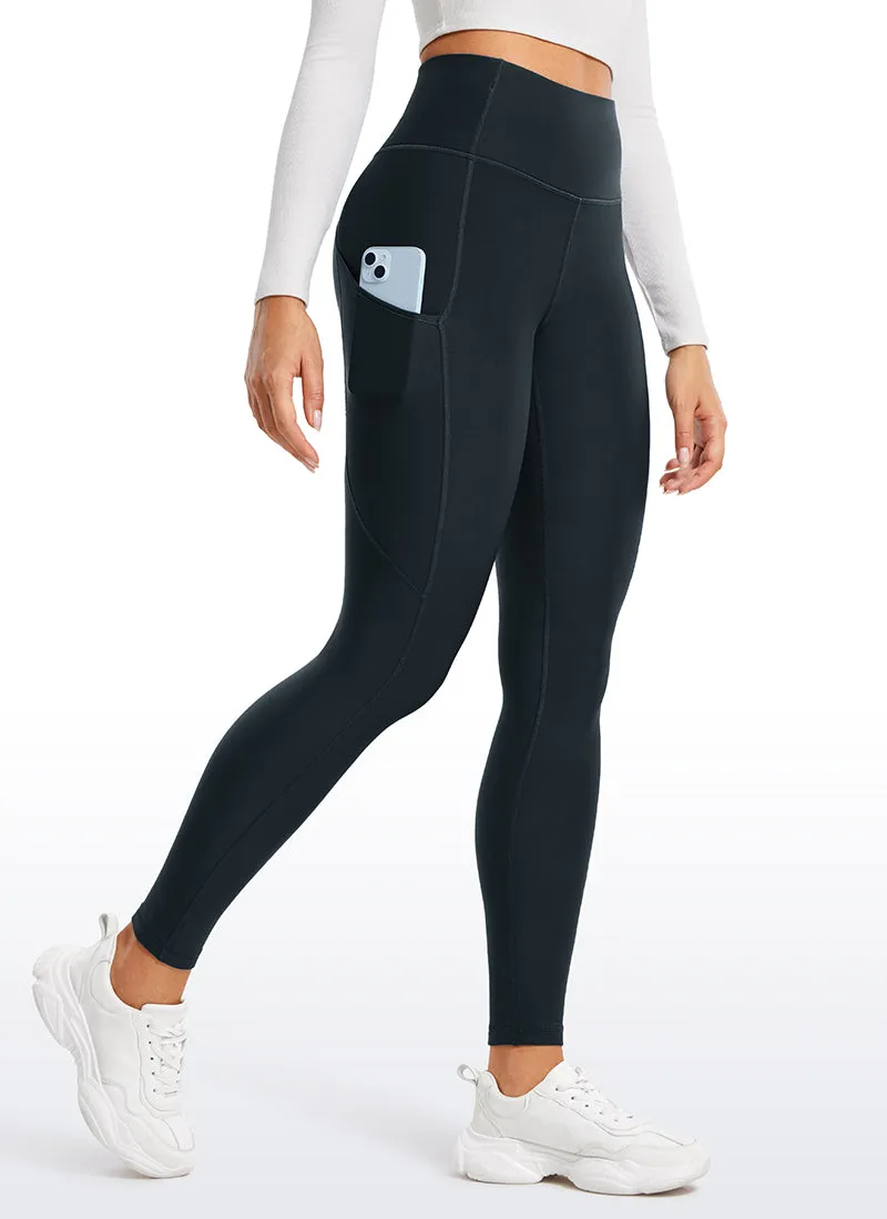 Thermal Fleece Lined Pocket Leggings 28''