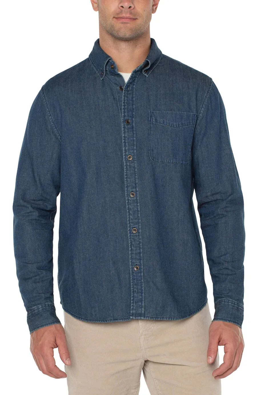 Woven Chambray Shirt